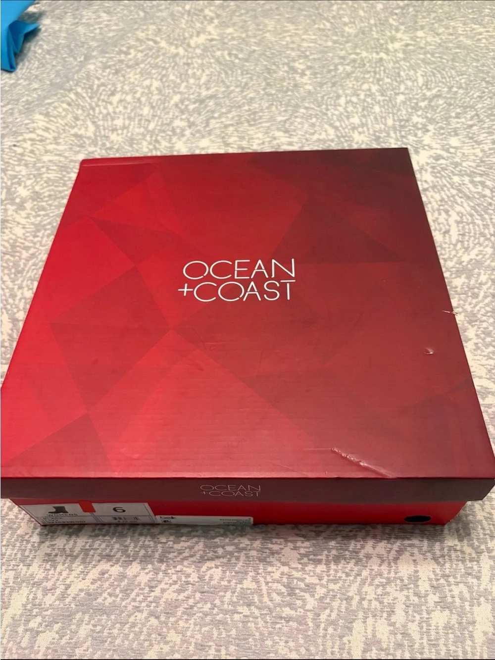 Ocean + Coast Women’s Mid Calf black Livy Rain Boot Size 6 Belk NEW